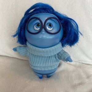 Disney Store Pixar Inside Out  figure doll talking light up Sadness toy 7 inch